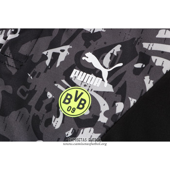 Camiseta Polo del Borussia Dortmund 2021/2022 Negro